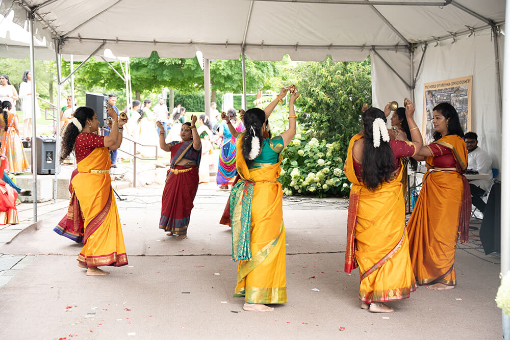 Traditional Indian dance performance on the festival stage