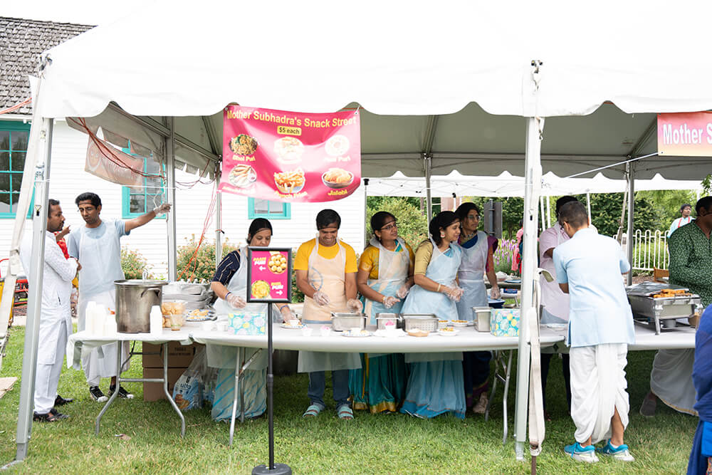 Mother Subhadra's Snack Street food tent at the festival